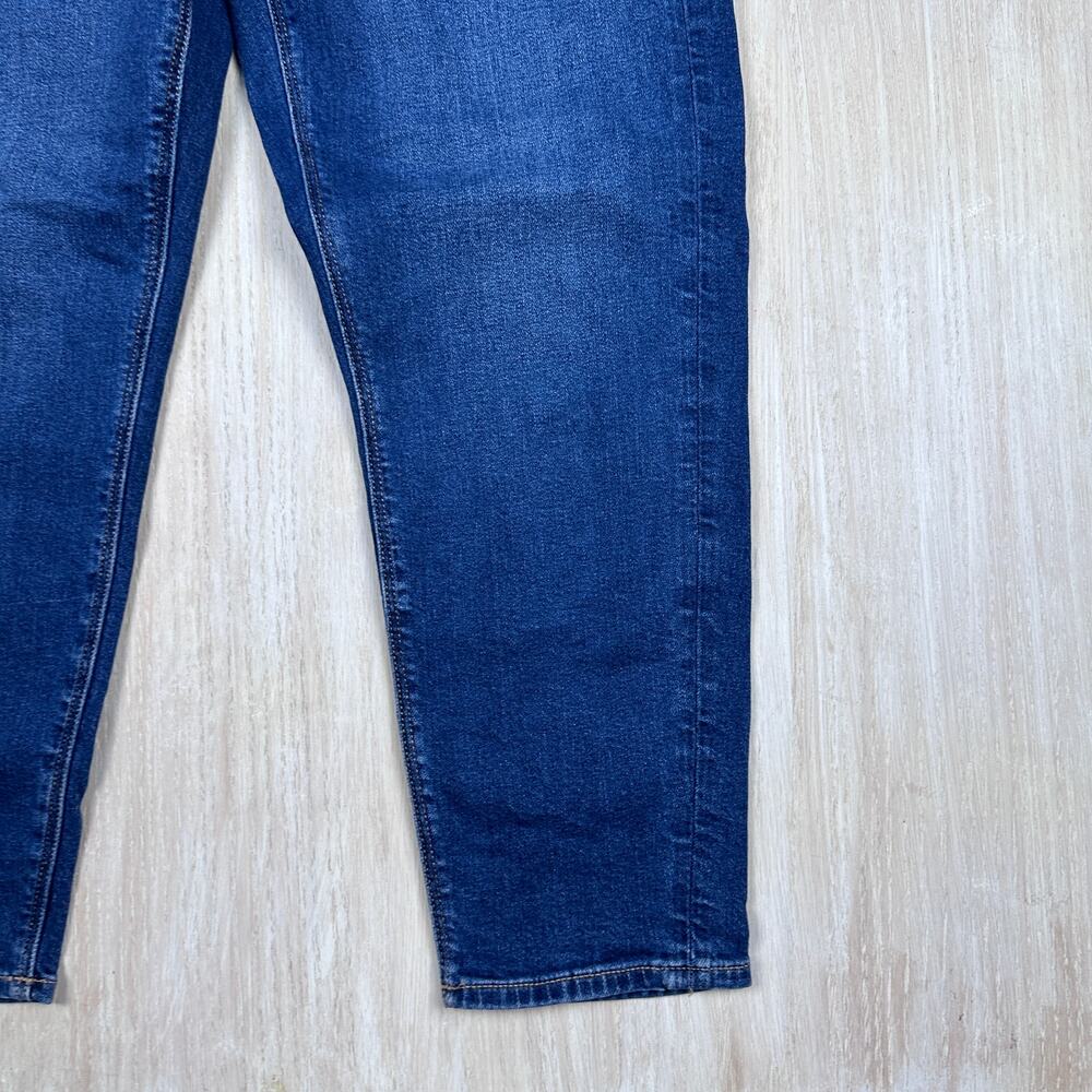 American Eagle Stretch Mom High Waisted Casual Dark Wash Denim Jeans 6 SHORT - Picture 4 of 16